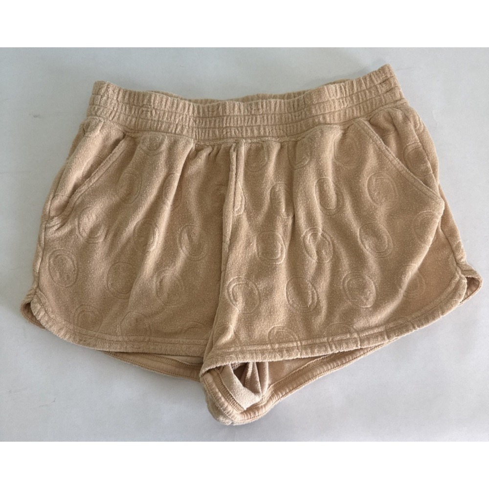 Offline by Aerie Smile Terry Shorts Yellow Lounge Soft Comfy Medium Pool Gym